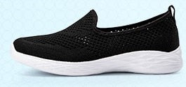 JIANBUDAN Women's sneakers Summer flat bottom breathable walking shoes Mesh casual Slip-on Lightweight shoes 35-40 size