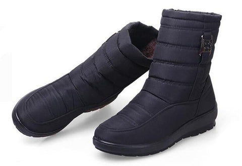 Snow Boots 2019 Brand Women Winter Boots Mother Shoes Antiskid Waterproof Flexible Women Fashion Casual Boots Plus Size