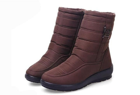 Snow Boots 2019 Brand Women Winter Boots Mother Shoes Antiskid Waterproof Flexible Women Fashion Casual Boots Plus Size