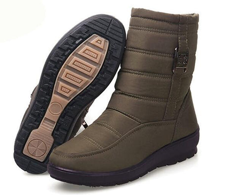 Snow Boots 2019 Brand Women Winter Boots Mother Shoes Antiskid Waterproof Flexible Women Fashion Casual Boots Plus Size