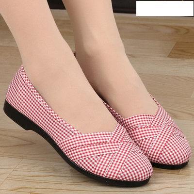 Marlisasa Women Fashion High Quality Light Weight Plus Size Flat Shoes Lady Casual Grey Comfortable Shoes Breathable Shoes F2038