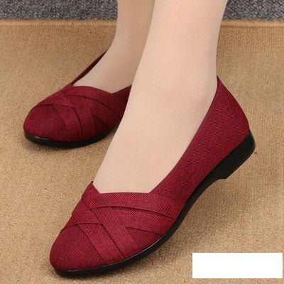 Marlisasa Women Fashion High Quality Light Weight Plus Size Flat Shoes Lady Casual Grey Comfortable Shoes Breathable Shoes F2038