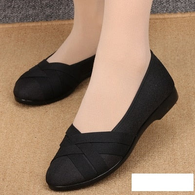 Marlisasa Women Fashion High Quality Light Weight Plus Size Flat Shoes Lady Casual Grey Comfortable Shoes Breathable Shoes F2038