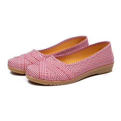 Marlisasa Women Fashion High Quality Light Weight Plus Size Flat Shoes Lady Casual Grey Comfortable Shoes Breathable Shoes F2038