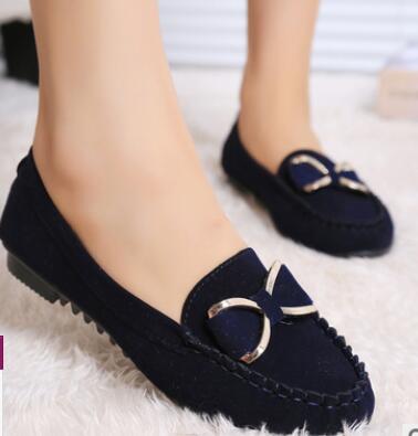 Flat Shoes Women Autumn Slip On Shoes For Loafers Moccasin Womens Zapatos Mujer Ballet Flats Knot Womens Shoes Woman Doug shoe