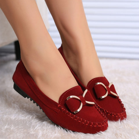 Flat Shoes Women Autumn Slip On Shoes For Loafers Moccasin Womens Zapatos Mujer Ballet Flats Knot Womens Shoes Woman Doug shoe