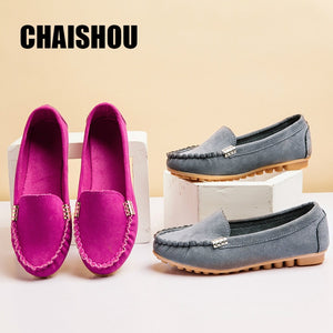 Women Flats shoes 2019 Loafers Color Slip on Flat Shoes Ballet Flats Comfortable Ladies shoe Plus Size 35-40 zapatos mujer C501