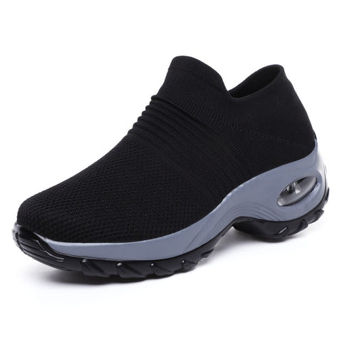 New Fashion Women Sneakers Mesh Breathable Shoes for Woman Comfortable Non-slip Female Shoes Air Cushion Sole Casual Women Shoes