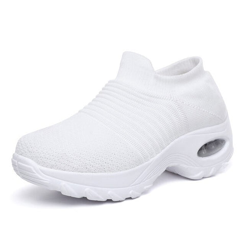 New Fashion Women Sneakers Mesh Breathable Shoes for Woman Comfortable Non-slip Female Shoes Air Cushion Sole Casual Women Shoes