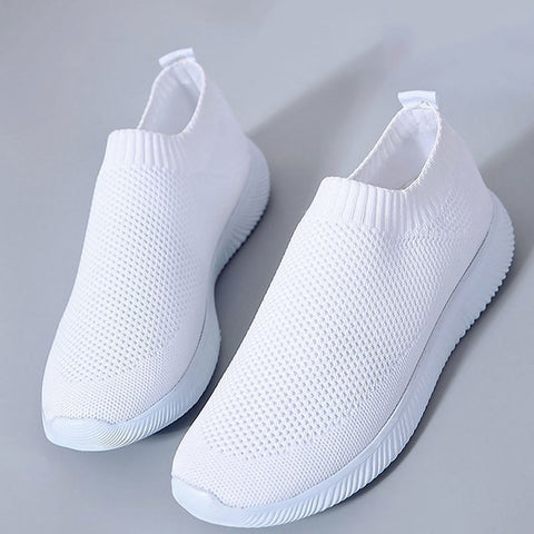 Shoes woman sneakers knitted mesh breathable comfort slip-on casual shoes women zapatos de mujer ladies shoes tenis feminino