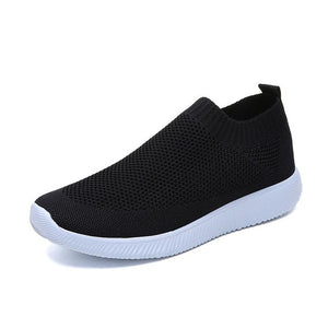 Shoes woman sneakers knitted mesh breathable comfort slip-on casual shoes women zapatos de mujer ladies shoes tenis feminino