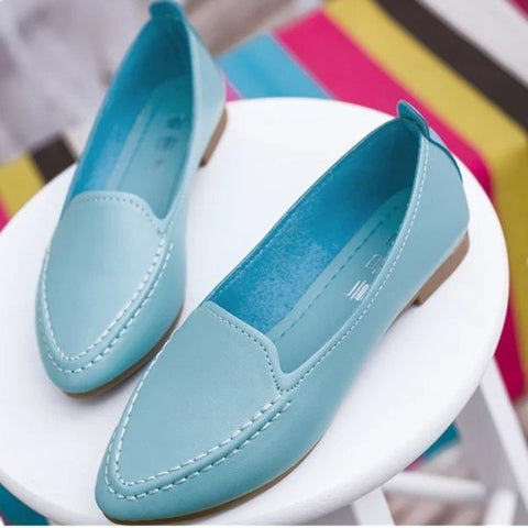 2019 New Arrival Soft Single Shoes Women Round toe Flats Fashion Women's Flats Ladies Brand Shoes Women Loafers