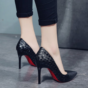 European and American Sexy Elegant High Heels 2019 Autumn New Pointed Stiletto White Single Shoes Professional Work Womens Shoes