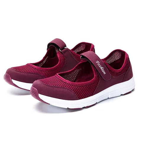 BALTROP Summer sandals soft soles portable Sneakers walking shoes flat soles for women breathable shoes for elder mothers 00766