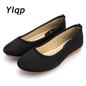 2019 Beautiful Summer New Shoes Women Flats Black and White Shoes Mother Nurses Shoes Female Leisure Shoes