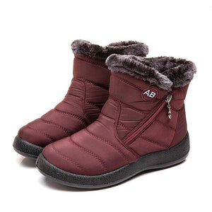 Women Snow Boots Warm Fur Ankle Boots Female Winter Boots Women Winter Shoes Ladies Plus Size Booties Comfort Drop Shipping