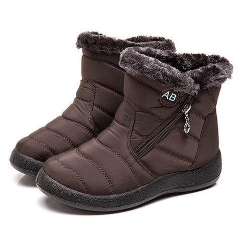 Women Snow Boots Warm Fur Ankle Boots Female Winter Boots Women Winter Shoes Ladies Plus Size Booties Comfort Drop Shipping