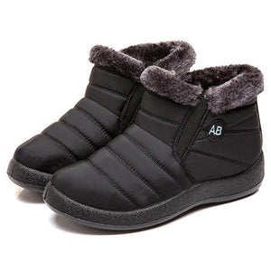 Women Snow Boots Warm Fur Ankle Boots Female Winter Boots Women Winter Shoes Ladies Plus Size Booties Comfort Drop Shipping