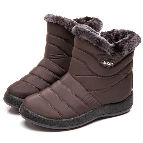 Women Snow Boots Warm Fur Ankle Boots Female Winter Boots Women Winter Shoes Ladies Plus Size Booties Comfort Drop Shipping