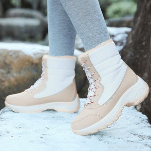 Women snow boots 2019 new waterproof winter boots women shoes solid casual shoes woman keep warm plush winter shoes women boots