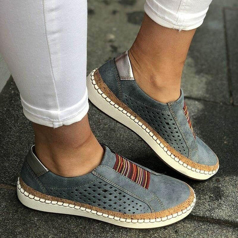 Women's slip-on sneakers round head fashion casual comfortable breathable sports shoes WML99