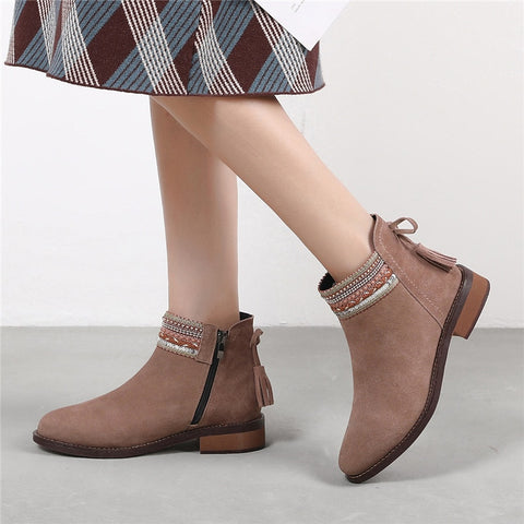 New 2019 Autumn and Winter Chelsea Boots Non-slip and Wearproof Women Fashion Boots Shoes Female