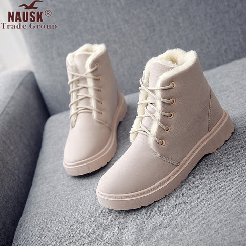 Women Boots 2019 Winter Shoes Woman Snow Boots Large Plush Inside Botas Mujer Waterproof Australian Boots Female Booties