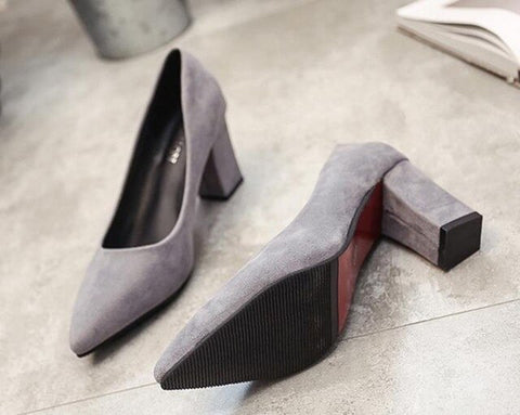 autumn Female sandals pointed lady sexy high heels black with thick with wild single women shoes Sandalias