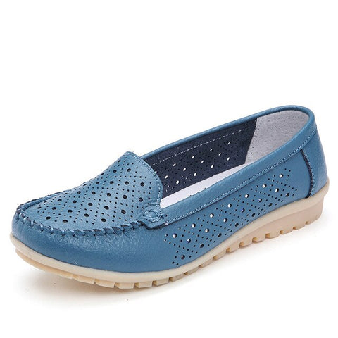 Ariari 2019 Spring women flats genuine leather woman casual shoes slip-on women's Loafers ballet flats soft women boat shoes