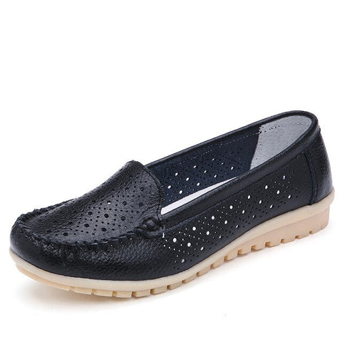 Ariari 2019 Spring women flats genuine leather woman casual shoes slip-on women's Loafers ballet flats soft women boat shoes