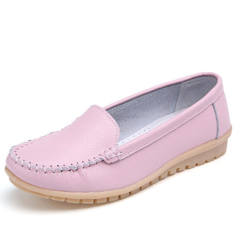Ariari 2019 Spring women flats genuine leather woman casual shoes slip-on women's Loafers ballet flats soft women boat shoes