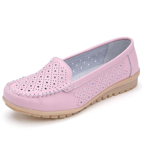 Ariari 2019 Spring women flats genuine leather woman casual shoes slip-on women's Loafers ballet flats soft women boat shoes