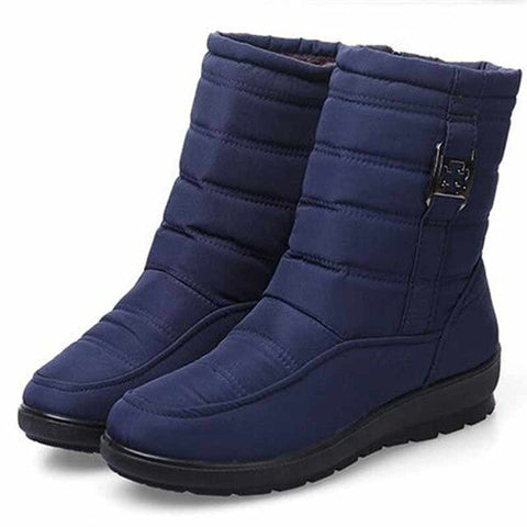 Casual shoes woman solid zipper sneakers women boots 2019 warm fur non-slip ankle boots women shoes waterproof female snow boots