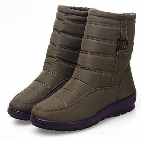 Casual shoes woman solid zipper sneakers women boots 2019 warm fur non-slip ankle boots women shoes waterproof female snow boots