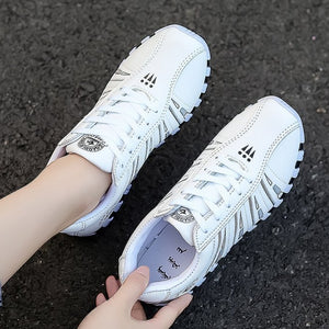 High Quality Fashion Women's casual shoes spring female sports shoes interior increase ladies Flat shoes