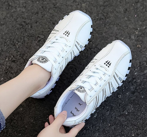 High Quality Fashion Women's casual shoes spring female sports shoes interior increase ladies Flat shoes