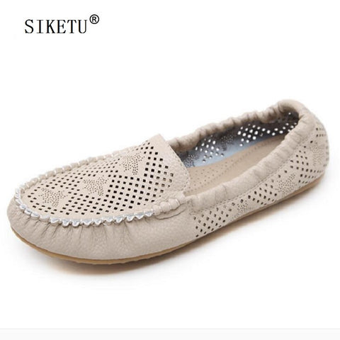 SIKETU Shoes Woman zapatillas mujer Casual Flat Shoes Summer Ladies Shoes Loafers Slip on Ballet Women Flats Sewing Roll Shoes