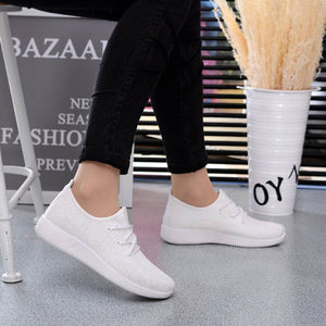 Women Comfy Sports Sneakers Breathable Mesh Platform Walking Shoes for Summer Best Sale-WT