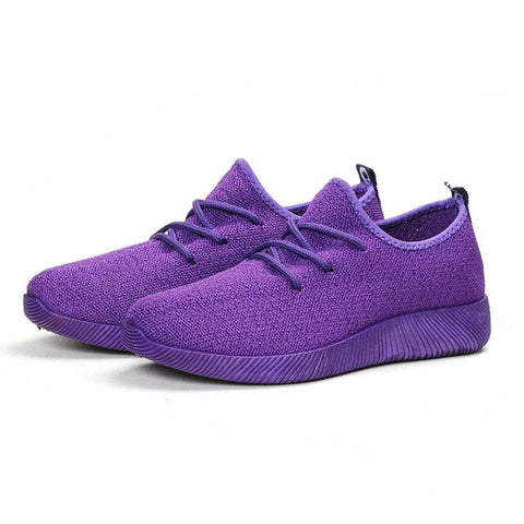 Women Comfy Sports Sneakers Breathable Mesh Platform Walking Shoes for Summer Best Sale-WT