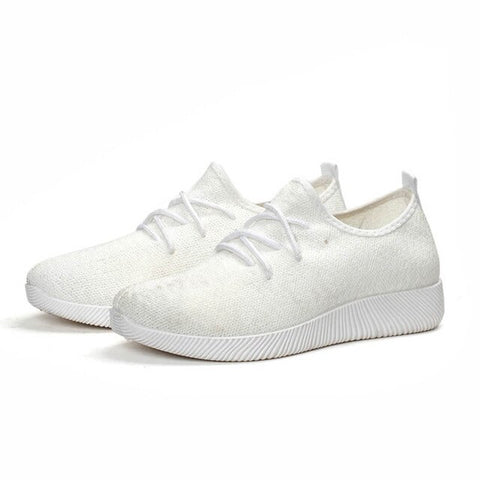 Women Comfy Sports Sneakers Breathable Mesh Platform Walking Shoes for Summer Best Sale-WT