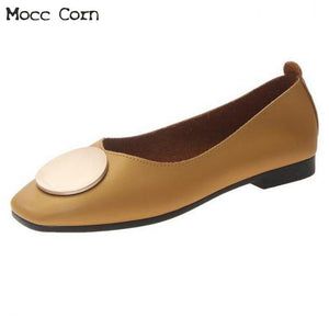 Casual Flats Women Ballerina Shoes Slip On Loafers Shallow Woman Driving Shoes Autumn Fashion Footwear Office Lady Boat Shoe