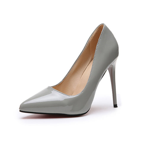 Super High Heels Slip on Wedding Party Shoes for Women High Heels Thin Heels Shoes Woman Autumn Pointed Toe Pumps Women Shoes PU