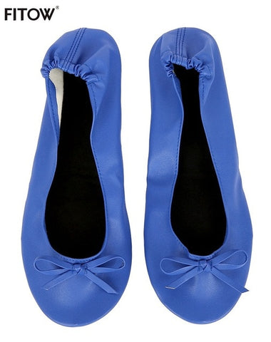 After Party Shoes Foldable Ballet Flats Portable Travel Fold up Shoe Prom Ballerina Flats Roll Up for Bridal Wedding Party Shoes