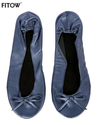 After Party Shoes Foldable Ballet Flats Portable Travel Fold up Shoe Prom Ballerina Flats Roll Up for Bridal Wedding Party Shoes