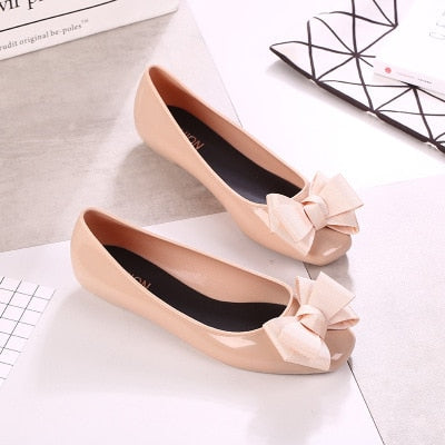 Cresfimix zapatos planos de mujer women fashion comfortable jelly flat shoes lady cute cool spring & summer slip on shoes a377