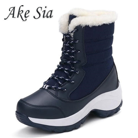 Women Boots Winter Shoes Women Snow Boots Women Plus Size Hot Platform Boots Winter Female Warm Botas Mujer 2019 White Booties