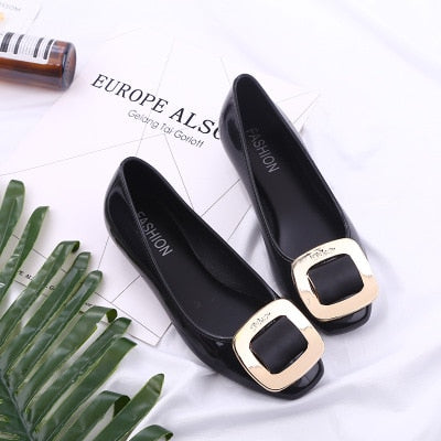 Cresfimix zapatos planos de mujer women fashion comfortable jelly flat shoes lady cute cool spring & summer slip on shoes a377