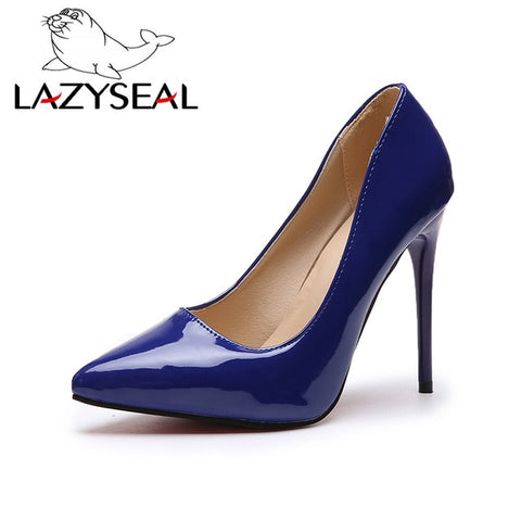 LazySeal Women Pumps High Heels Shoes Woman Stiletto Pointed Toe Female Sexy Party Shoes Office Lady Wedding Party Plus Size