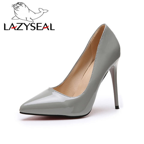 LazySeal Women Pumps High Heels Shoes Woman Stiletto Pointed Toe Female Sexy Party Shoes Office Lady Wedding Party Plus Size