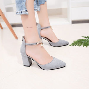 Hot Selling 2018 Side with Summer Women Shoes Pointed Toe Pumps Dress Shoes High Heels Boat Shoes Wedding Shoes tenis Feminino